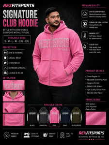 REXFITSPORTS 2026 Custom <b>Pink</b> Rhinestone Zip Up Hoodie Unisex Cotton Polyester Fleece Streetwear Full Zip <b>Sweatshirt</b> Private - Product Image 1