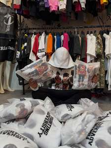 Survêtement Premium Streetwear Hiver Épais Uni Décontracté Délavé à l'Acide Écologique avec Logo Personnalisé Haute Qualité Vente en Gros - Product Image 2