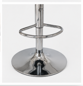 Modern Beige Tufted Swivel <b>Bar</b> <b>Stool</b> with Chrome Pedestal Base Adjustable Height Counter Chair for Kitchen Cafe Seating - Product Image 6