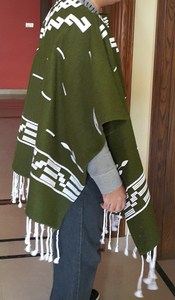 Poncho in Lana Stile Clint Eastwood, Modello Originale '<span class=keywords><strong>Il</strong></span> <span class=keywords><strong>Buono</strong></span>, <span class=keywords><strong>Il</strong></span> <span class=keywords><strong>Cattivo</strong></span> e <span class=keywords><strong>Il</strong></span> <span class=keywords><strong>Brutto</strong></span>', Verde Oliva, Costume da Western - Product Image 6