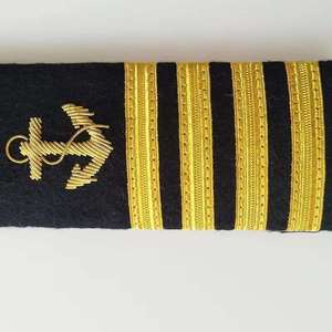 Handmade Shoulder Epaulettes with Gold and <b>Silver</b> Braid Detail Custom Embroidered Rank Boards for Formal Parade Uniforms - Product Image 6
