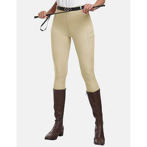 Pantalons d'équitation OEM personnalisés en Spandex/Nylon avec fermeture éclair, taille mi-haute, longueur cheville, imperméables et à séchage rapide - Product Image 3