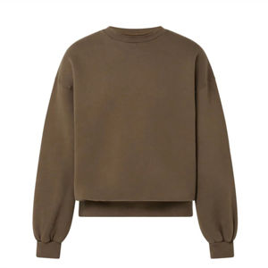 Suéter de Punto Oversize Unisex, Color Sólido, Manga Farol, Cuello Redondo, Ropa Casual de Otoño - Product Image 2