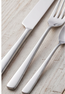 Juego de Cubiertos Minimalistas de Acero Inoxidable con Acabado Espejo, Aptos para Lavavajillas, Colección de Cubiertos para Bodas - Product Image 2