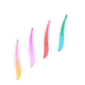 Juego de Pinzas para Pestañas con Punta Inclinada 2026, Herramientas Cosméticas de Acero Inoxidable, Pinzas para Cejas de Volumen - Product Image 1