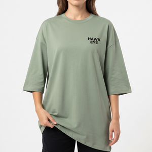 T-shirt oversize vierge pour femme en coton peigné, style streetwear, impression de logo personnalisé, vêtements décontractés, fabricant - Product Image 2