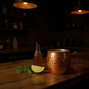Premium Copper Moscow Mule <b>Mugs</b> With Classic Appeal Perfect For Cocktail Service In Kitchen Bar And Dining Areas - Product Image 2