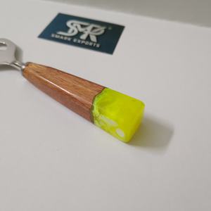 Abridor de Botellas de Resina y Madera Único, Herramienta de Bar, Abridor de Tapas, Mango de Madera, Accesorios de Cocina, Regalo - Product Image 3