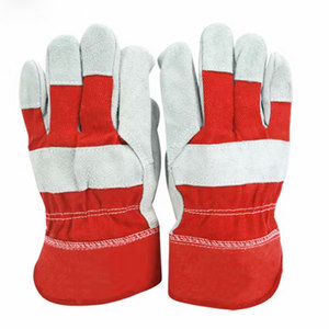 Guantes de Trabajo de Cuero Dividido Más Vendidos de Pakistán, con Aislamiento Interior de Algodón, Guantes de Trabajo Resistentes para Hombre, para Invierno - Product Image 1
