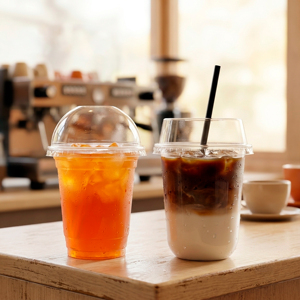 Vente en gros de gobelets en plastique transparent de 16 oz et 22 oz avec couvercle, gobelets ronds jetables en PP pour boissons froides, café glacé, thé - Product Image 1