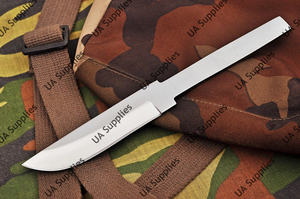 มีดคุณภาพสูงขายดี UA Supplies 1095 เหล็กกล้าคาร์บอน สำหรับกิจกรรมกลางแจ้ง ตั้งแคมป์ ล่าสัตว์ แบบดรอปพอยต์ ฮาล์ฟแทงค์ - Product Image 2