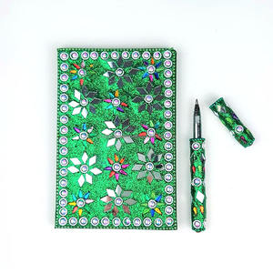 Agenda quotidien indien artisanal perlé en laque avec stylo pour l'école et les études, journal de bord pour la tenue des enregistrements quotidiens - Product Image 4