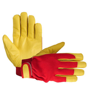 ถุงมือประกอบงานอุตสาหกรรม ผลิตในปากีสถาน สำหรับงานประกอบยานยนต์ ช่างยนต์ ถุงมือนิรภัย พร้อมแถบรัดข้อมือแบบยืดหยุ่นและแถบเวลโคร - Product Image 6