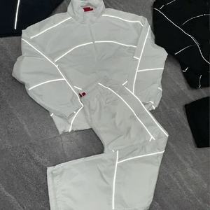 Conjuntos de Dos Piezas para Hombre, Trajes Deportivos Personalizados, Pantalones de Nailon, Trajes Deportivos Holgados, Chaqueta Deportiva de Nailon Personalizada, Cortavientos para Hombre - Product Image 5