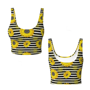 Soutien-gorge de sport respirant sans couture à maintien élevé pour femmes, de bonne qualité, pour le fitness, la gym et le yoga, avec sublimation frontale - BIN FATEH - Product Image 1