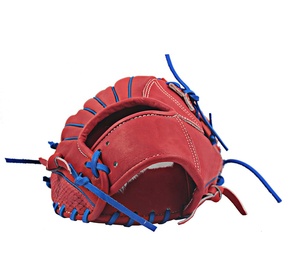 High Quality Genuine Leather Red V Web Position Baseball <b>Gloves</b> Adult <b>Kids</b> Training Infield Baseball <b>Gloves</b> Wholesale - Product Image 2