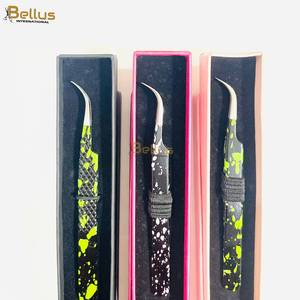 Pinzas Curvas Premium para Pestañas, Juego de Herramientas de Acero Inoxidable para Pestañas con Caja de Almacenamiento Protectora - Product Image 6