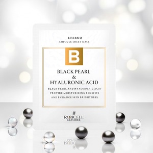 [ROOICELL] Masque en tissu Eterno Black Pearl & Acide Hyaluronique K-Beauty Hydratant 25ml 10 Masques Ampoule - Product Image 3