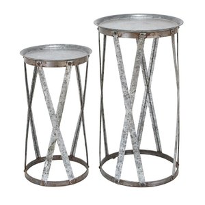 Industrial Style Metal <b>Nesting</b> Coffee <b>Tables</b> Set with Strong Powder Coated Structure for Modern Interiors - Product Image 4