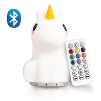 Licorne Rechargeable Night Light Enfants de Couchage Berceuse BT Musique Haut-Parleur Lampe pour Fille Garçon Ami Cadeau