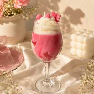 เทียนหอมกลิ่นขนมหวานวิปครีมจากขี้ผึ้งถั่วเหลืองพรีเมียม ปลอดภัยสำหรับเครื่องล้างจาน ตกแต่งบ้านสไตล์โมเดิร์น กลิ่นอโรมาเธอราพี - Product Image 1