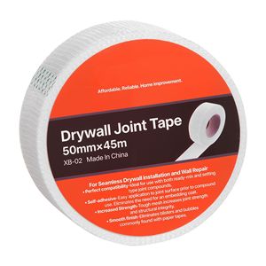 Nastro Adesivo in Fibra di Vetro E-Glass per Cartongesso, 5 cm di Larghezza x 45 m di Lunghezza, 36 Rotoli, Facile da Tagliare e Installare - Product Image 6