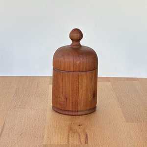 Classic Wooden <b>Jar</b> with Wooden Lid 250mL Capacity <b>for</b> Spice <b>Storage</b> Durable & Eco-Friendly Home Organization - Product Image 4