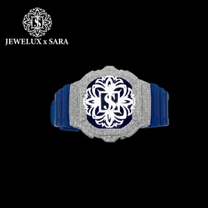 นาฬิกาข้อมือยางสีน้ำเงินมอสซาไนต์สุดหรูที่เป็นที่ต้องการอย่างมาก นาฬิกาข้อมือยางสีขาวมอสซาไนต์สุดหรู - Product Image 2