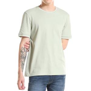 Camiseta para Hombre, Tejido de Algodón Ecológico, Sostenible, Transpirable, Duradera, Ropa Casual de Calle, Ropa de Verano, Fabricante de Marca Privada - Product Image 2