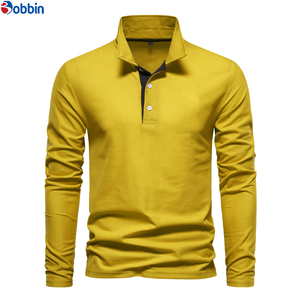 Camisa de Trabajo de Manga Larga Transpirable de Alto Rendimiento para Hombre, Camisa Polo con Botones Bordados, Camisa Polo Formal de Moda - Product Image 5