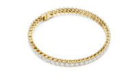 Bracelet en or jaune 18 carats avec diamants marquise, 56 pierres, 8,4 carats, bijoux fins élégants et luxueux pour les mariages et les occasions spéciales