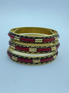 American Style Silver Plated Brass Metal and Resin Inlay <b>Bangle</b> Set for Girls and Woman Handcrafted Items in India - Product Image 4