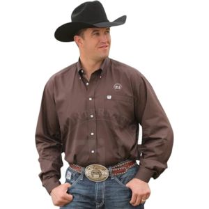 Fire-resistant Clothing, Two-tone Printed Pearl Button <b>Shirt</b> 6.5 oz Safety Fire Proof Two Tone Solid Printed Pearl Snaps - Product Image 5