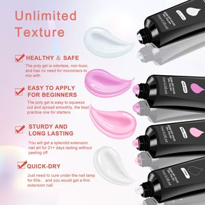 Kit Unghie in Gel UV 6 Pezzi con Logo Personalizzato, Forme per Unghie e Strumenti per Nail Art per Manicure - Product Image 6