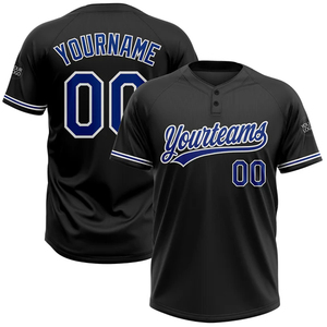<b>Custom</b> Sublimated Two Button Baseball <b>Softball</b> Jersey <b>Uniform</b> Youth Adults Men Women Team Apparel - Product Image 1