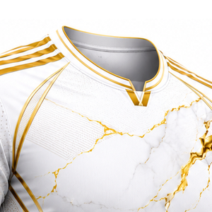 Fabricante de Uniformes de Fútbol Personalizados, Proveedor de Conjuntos de Camisetas de Fútbol, Fábrica de Ropa Deportiva OEM, Malla 100% Poliéster que Absorbe la Humedad - Product Image 6