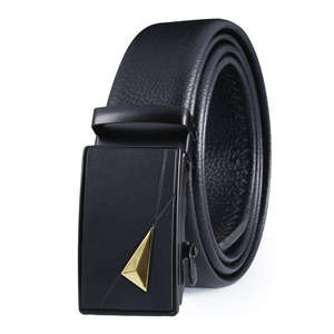 Cinturón de Vestir de Cuero para Hombre, Nuevo y Moderno, Hebilla de Aleación, Transpirable, Ajustable, de Cuero Vacuno Genuino, Suave, Informal, con Hebilla de Pin - Product Image 2