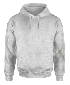 Sudadera con Capucha Negra para Hombre, Corte Regular, Color Sólido, Informal, de Algodón French Terry, para Otoño, Personalizable, Gruesa - Product Image 5