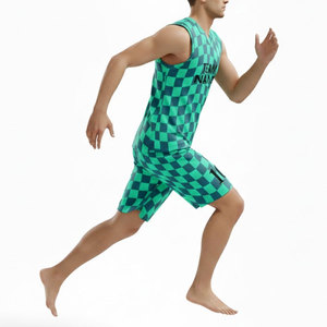 Tenues de basketball personnalisées 100% polyester, sublimation, séchage rapide, respirantes, ensemble de maillots de basketball - Product Image 5