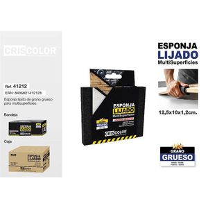 Bloc éponge givré 12,5*10*1,2 cm Grano Grosso ESPONJA LIJADO Tampon à récurer - Product Image 3