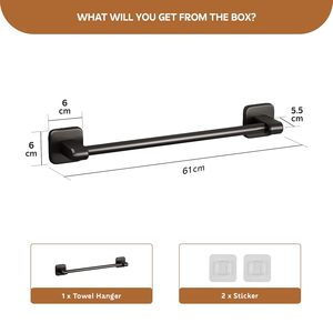 Toallero de Pared, Soporte para Toallas, Colgador Duradero y Confiable para Ropa de Baño, Disponible a un Precio Más Bajo y Económico - Product Image 6