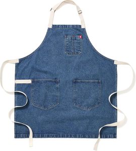 Canvas <b>Aprons</b>, <b>Kitchen</b> Chef <b>Aprons</b>, Work <b>Aprons</b> for Men Women, Adjustable Strap <b>Aprons</b> with 3 Pockets - Product Image 1
