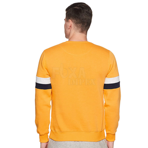 Échantillon gratuit de sweatshirt à col rond à manches longues pour hommes hiver et automne sweatshirt chaud décontracté pull doublé polaire élégant à vendre - Product Image 2