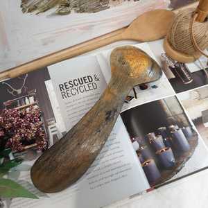 Custom Made Natural Buffalo Horn Kitchen Cutlery, Including Horn <b>Spoons</b> & Horn Fork Hand Carved Buffalo Horn <b>Serving</b> <b>Spoon</b> - Product Image 2