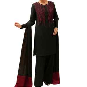 Trajes de Lino Bordados a Mano / Salwar Kameez Pakistaní de Verano - Sin Arrugas, Secado Rápido, Precio Bajo, Venta al por Mayor, India, Pakistán - Product Image 1