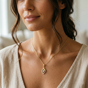 Luxury 18K Gold Natural Diamond Pendant <b>Necklace</b> for Women | GIA Certified Round Cut Sparkly Real Diamond Jewelry - Product Image 2