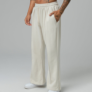 Top Selling Custom Flared Jogger Track Pants Men Casual <b>Elastic</b> Mid Waistband Sweatpants Comfortable Eco-Friendly Anti-static - Product Image 3