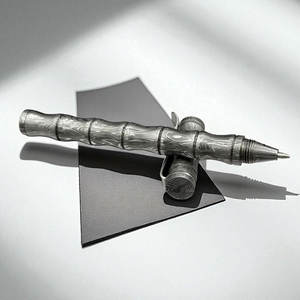 Bolígrafo Exclusivo de Acero de Damasco con Patrón de Lujo, Herramienta de Escritura de Acero para Gestión de Oficina y Regalo Corporativo - Product Image 6