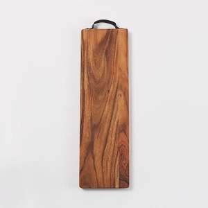 Tabla de cortar de madera gruesa hecha a mano para cocina, para cortar verduras, frutas, carne, pan, tabla natural duradera - Product Image 6