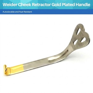 Écarteur de joue et de langue Weider, taille moyenne, instrument chirurgical orthopédique de classe I pour les procédures buccales professionnelles - Product Image 1
